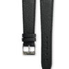 Grained Classic Barenia deep black leather watch strap - tone on tone stitching - LUGS brand