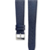 Grained Navy blue leather watch strap - tone on tone stitching - LUGS brand