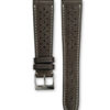 Smooth Racing chocolate brown leather watch strap - cream stitching - LUGS brand