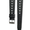 Smooth Rally Barenia deep black leather watch strap - tone on tone stitching - LUGS brand