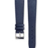 Smooth Classic Navy Blue leather watch strap - tone on tone stitching - LUGS brand