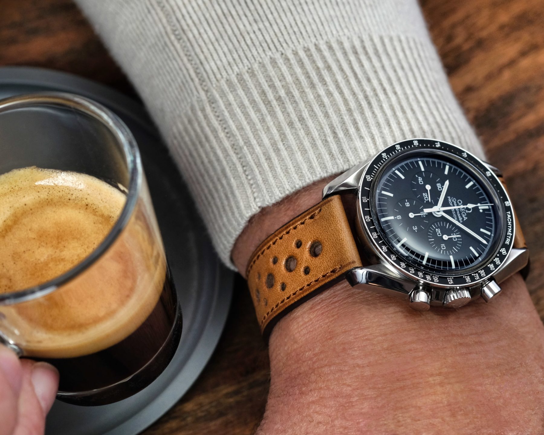 Omega speedmaster tan strap